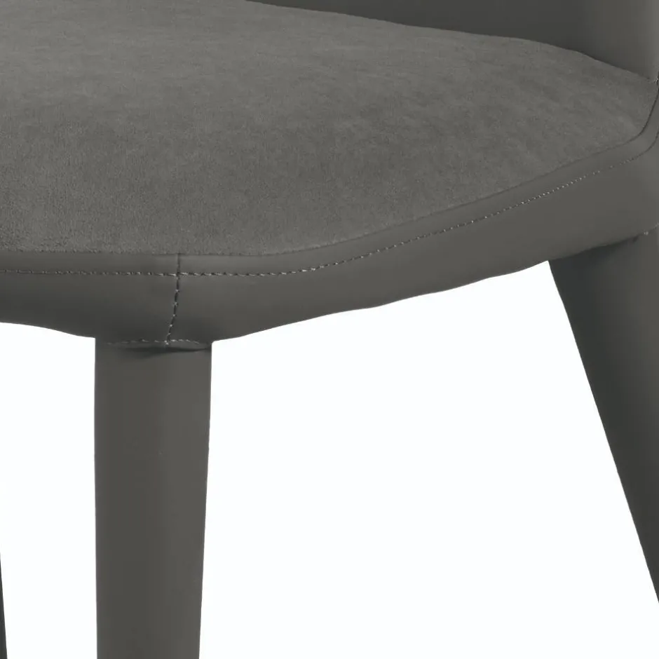 Design Polsterstühle im Material Mix - Navy (2er Set)^Wohnen Best