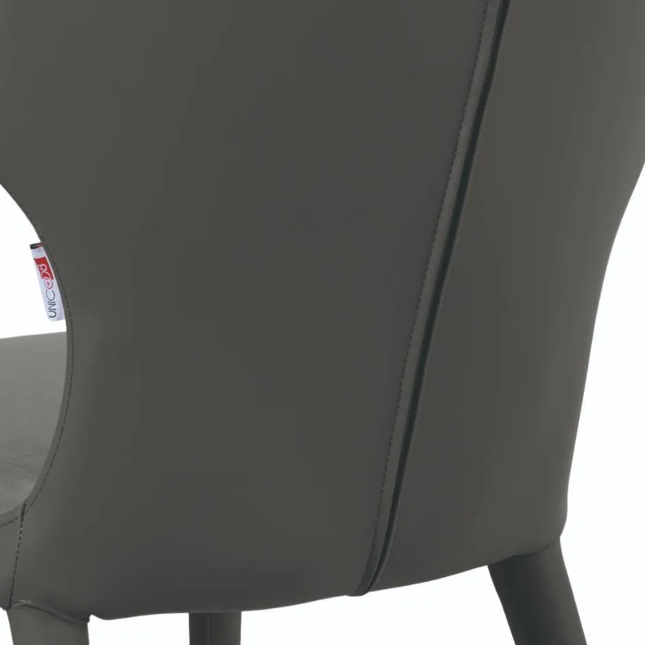 Design Polsterstühle im Material Mix - Navy (2er Set)^Wohnen Best