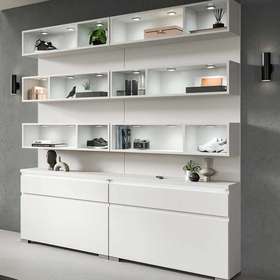 Wohnen Design Regal für Schuhe mit LED - Dany