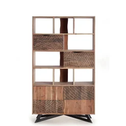 Wohnen Design Regal mit Türen und Schubladen - Merlan