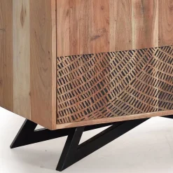 Wohnen Design Regal mit Türen und Schubladen - Merlan