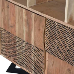 Wohnen Design Regal mit Türen und Schubladen - Merlan