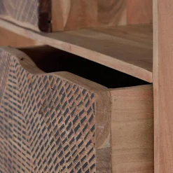 Wohnen Design Regal mit Türen und Schubladen - Merlan