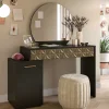 Design Schminktisch in Schwarz und Gold - Madrilena^Wohnen Hot