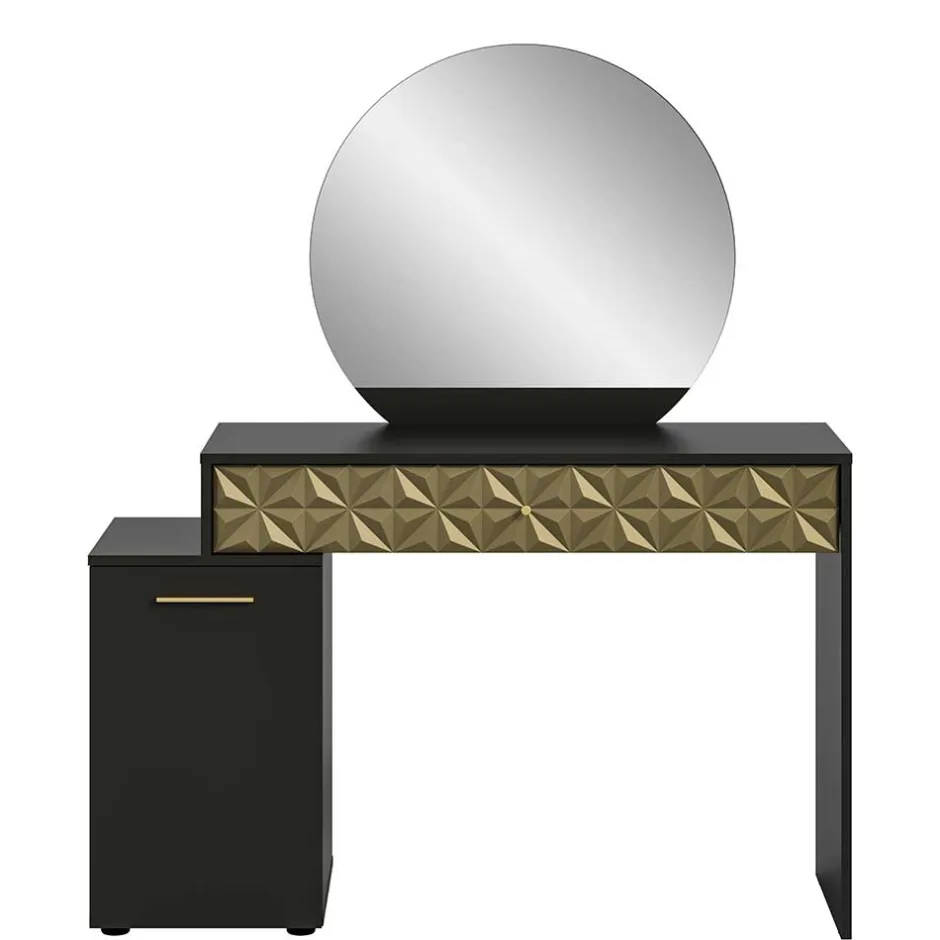 Design Schminktisch in Schwarz und Gold - Madrilena^Wohnen Hot