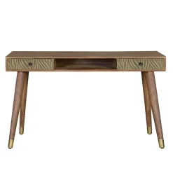 Kinder Wohnen Design Schreibtisch aus Mangoholz und Metall - Filurina