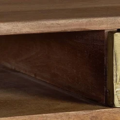 Kinder Wohnen Design Schreibtisch aus Mangoholz und Metall - Filurina