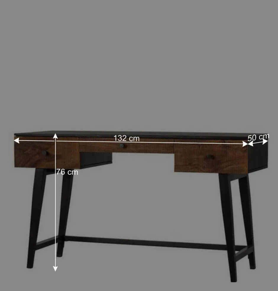 Kinder Wohnen Design Schreibtisch aus Mangoholz und Palisander - Ondarroa