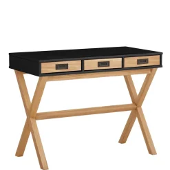 Design Schreibtisch in Schwarz und Kiefer Natur - Adios^Wohnen Best