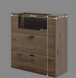 Design Schuhkommode in Wildeiche Optik - Vapposia^Wohnen Online