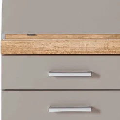 Wohnen Design Sekretär in Grau & Eiche NB - Zella
