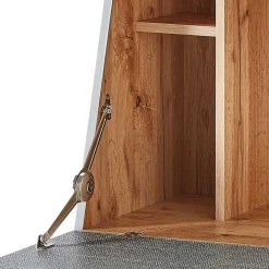 Wohnen Design Sekretär in Grau & Eiche NB - Zella