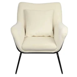 Wohnen Design Sessel in Beige & Schwarz - Culagan