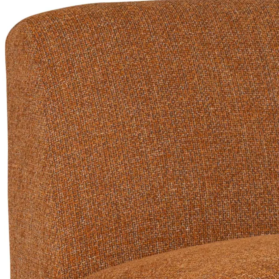 Wohnen Design Sessel in Ocker meliert - Serasmus