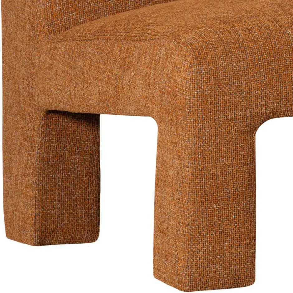 Wohnen Design Sessel in Ocker meliert - Serasmus