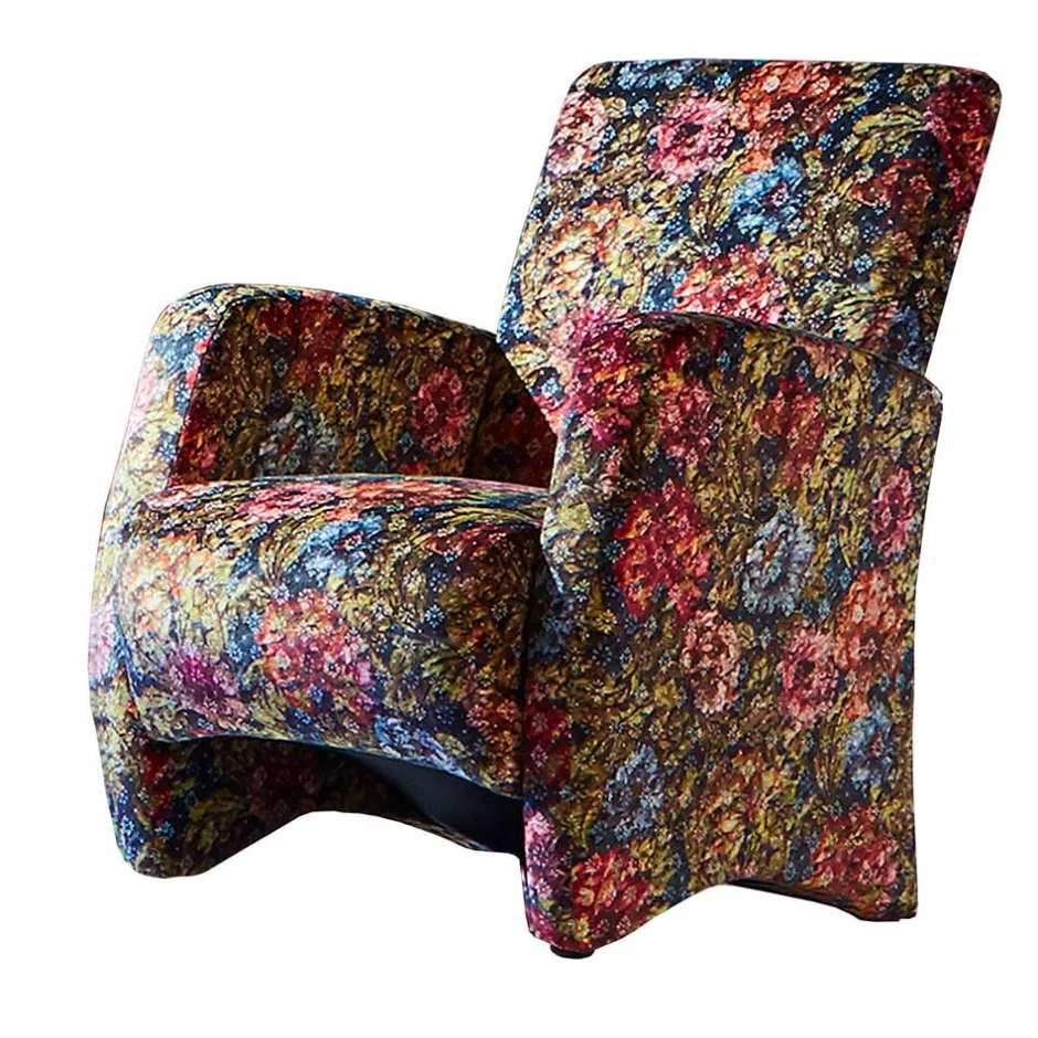 Design Sessel mit Blumen Stoff bunt - Blumea^Wohnen Online
