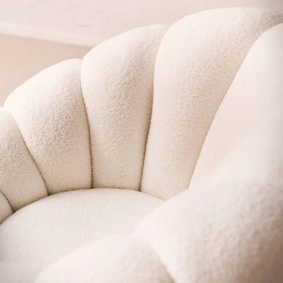 Wohnen Design Sessel mit Hocker Set - Zyrano (zweiteilig)