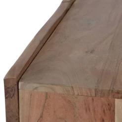 Design Sideboard aus Akazienholz mit Schnitzerei - Merlan^Wohnen Outlet