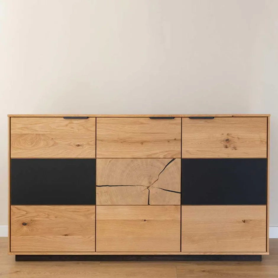 Design Sideboard aus Eiche und Glas - Masicuri^Wohnen Hot