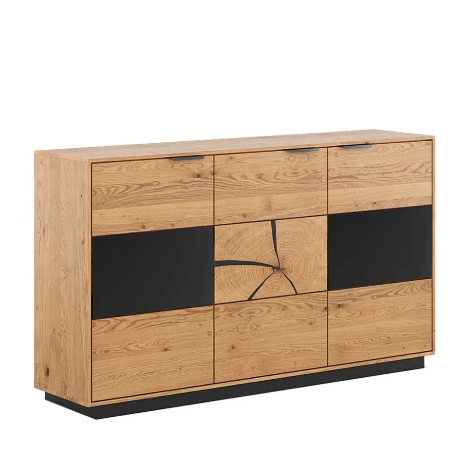 Design Sideboard aus Eiche und Glas - Masicuri^Wohnen Hot