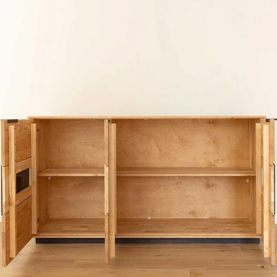 Design Sideboard aus Eiche und Glas - Masicuri^Wohnen Hot