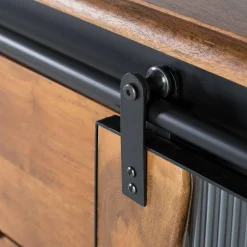 Wohnen Design Sideboard aus Mangoholz und Metall - Aglia