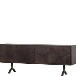 Wohnen Design Sideboard in Nussbaum aus Mango Holz - Pisino