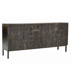 Wohnen Design Sideboard in Walnuss Braun - Solu