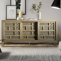 Wohnen Design Sideboard mit Ethno Flair - Valuta