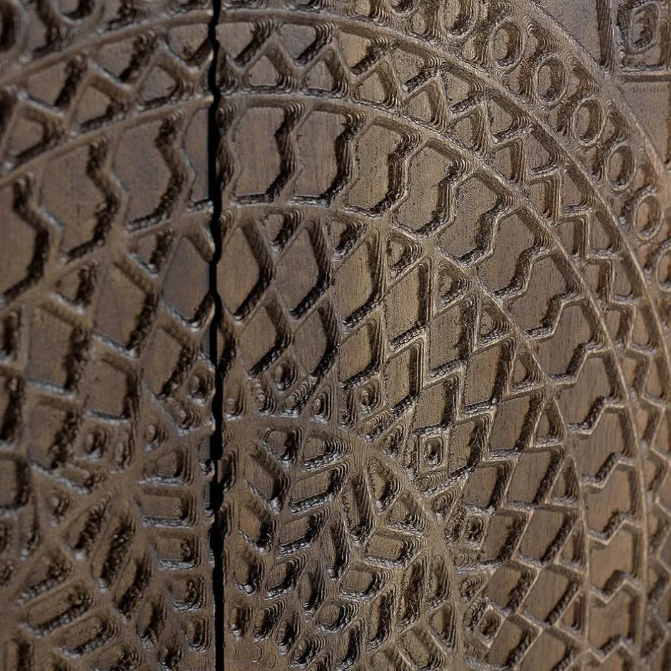 Design Sideboard mit Mandala Schnitzerei - Synessa^Wohnen Online