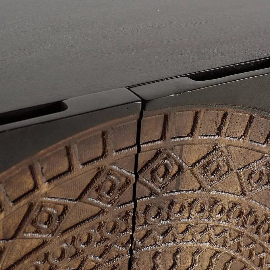 Design Sideboard mit Mandala Schnitzerei - Synessa^Wohnen Online