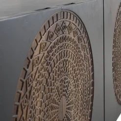 Design Sideboard mit Mandala Schnitzerei - Synessa^Wohnen Online