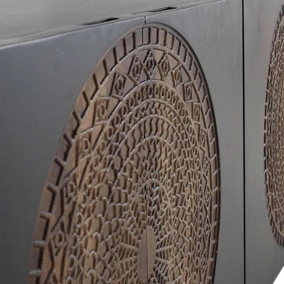 Design Sideboard mit Mandala Schnitzerei - Synessa^Wohnen Online