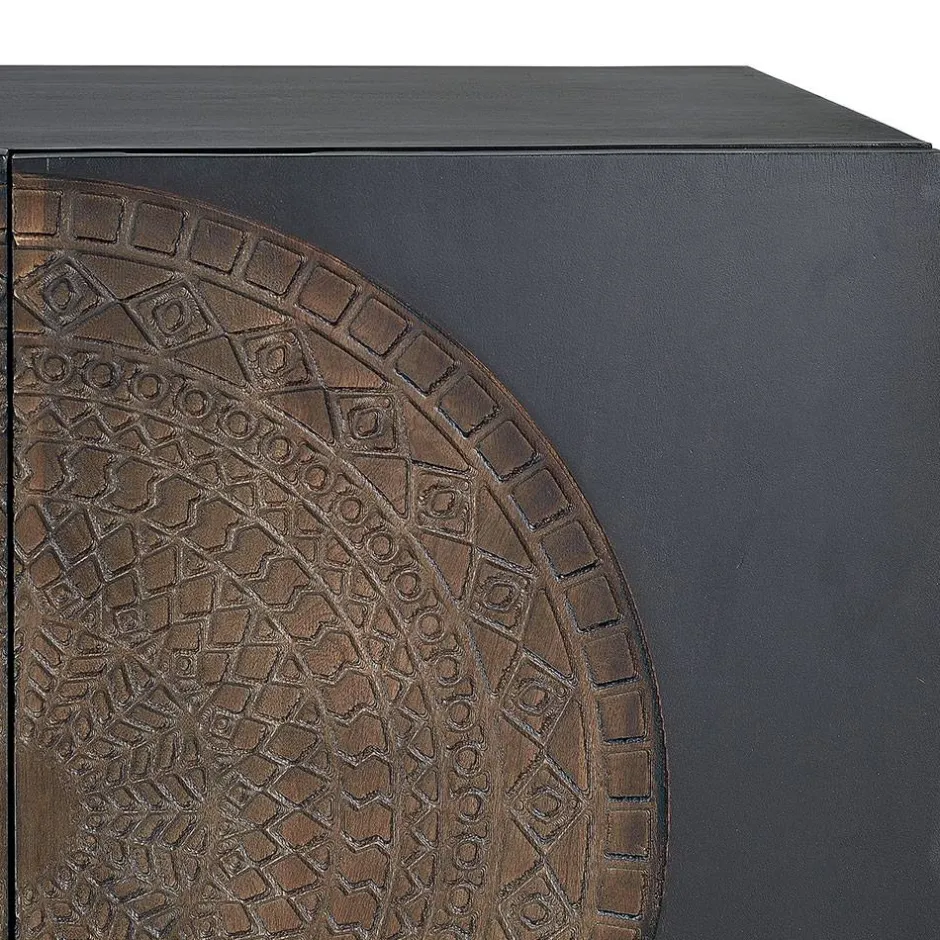 Design Sideboard mit Mandala Schnitzerei - Synessa^Wohnen Online