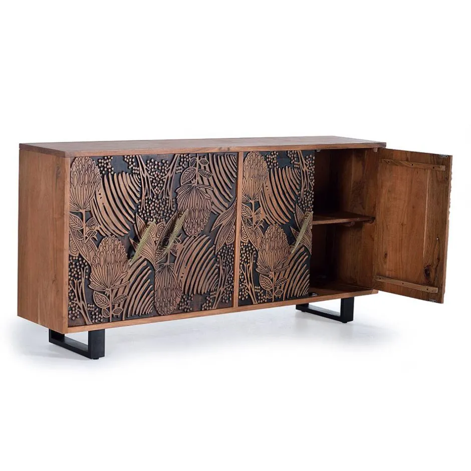 Design Sideboard mit Schnitzerei und Lack - Marcel^Wohnen Online