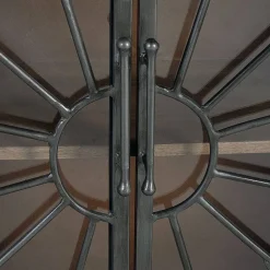 Wohnen Design Sideboard mit vier Glas Metalltüren - Everton