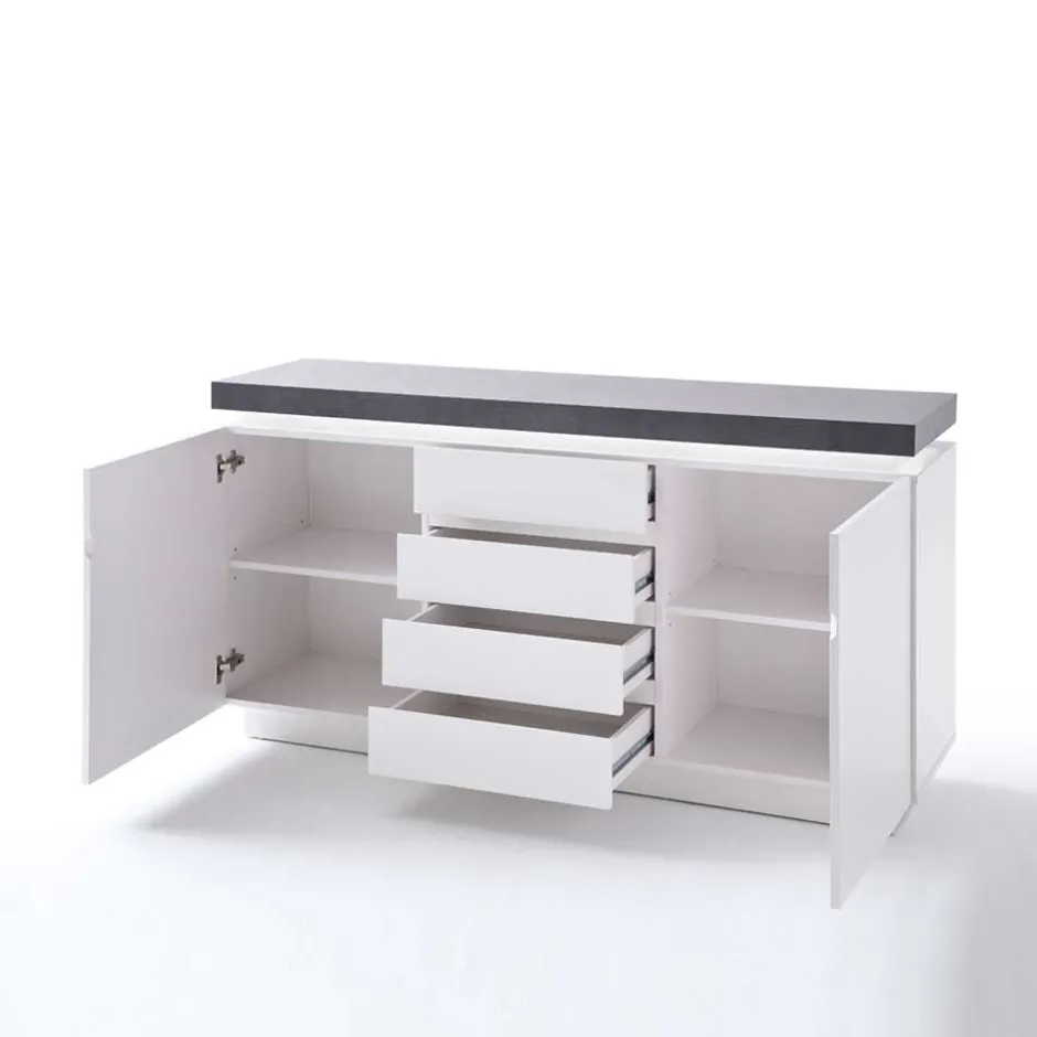 Wohnen Design Sideboard Rebelvo mit dimmbarer LED Beleuchtung