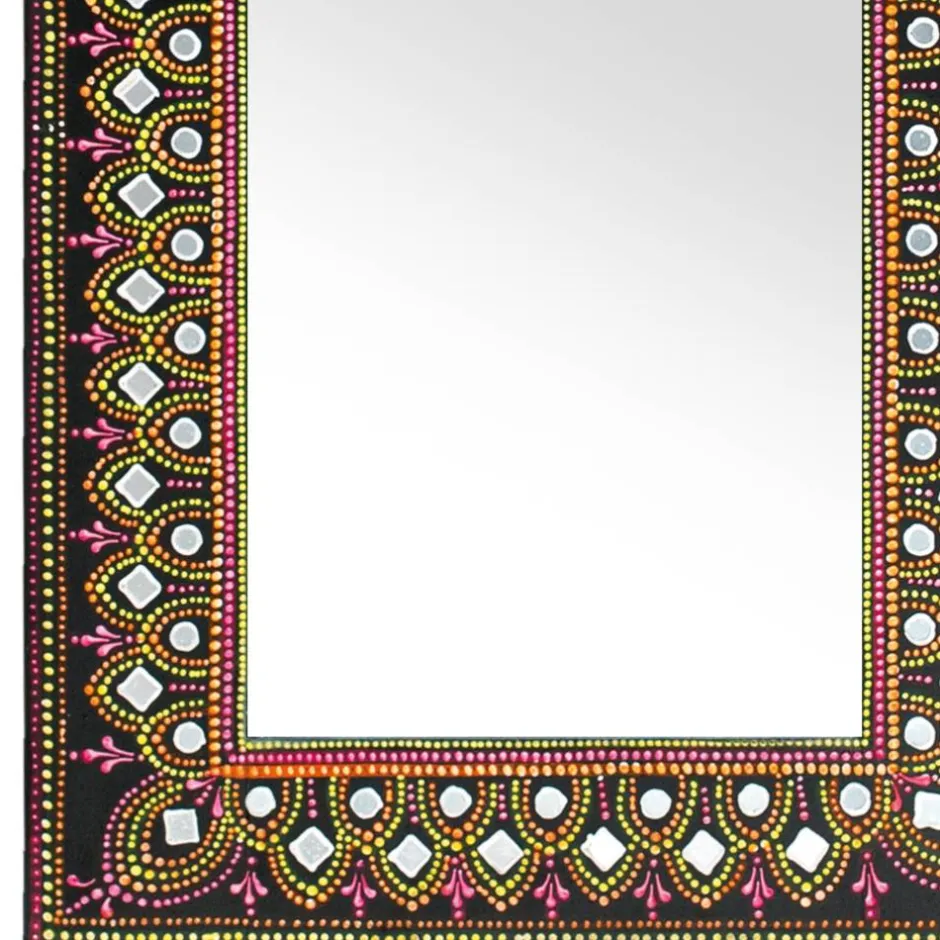 Wohnen Design Spiegel mit handbemaltem Rahmen - Noro