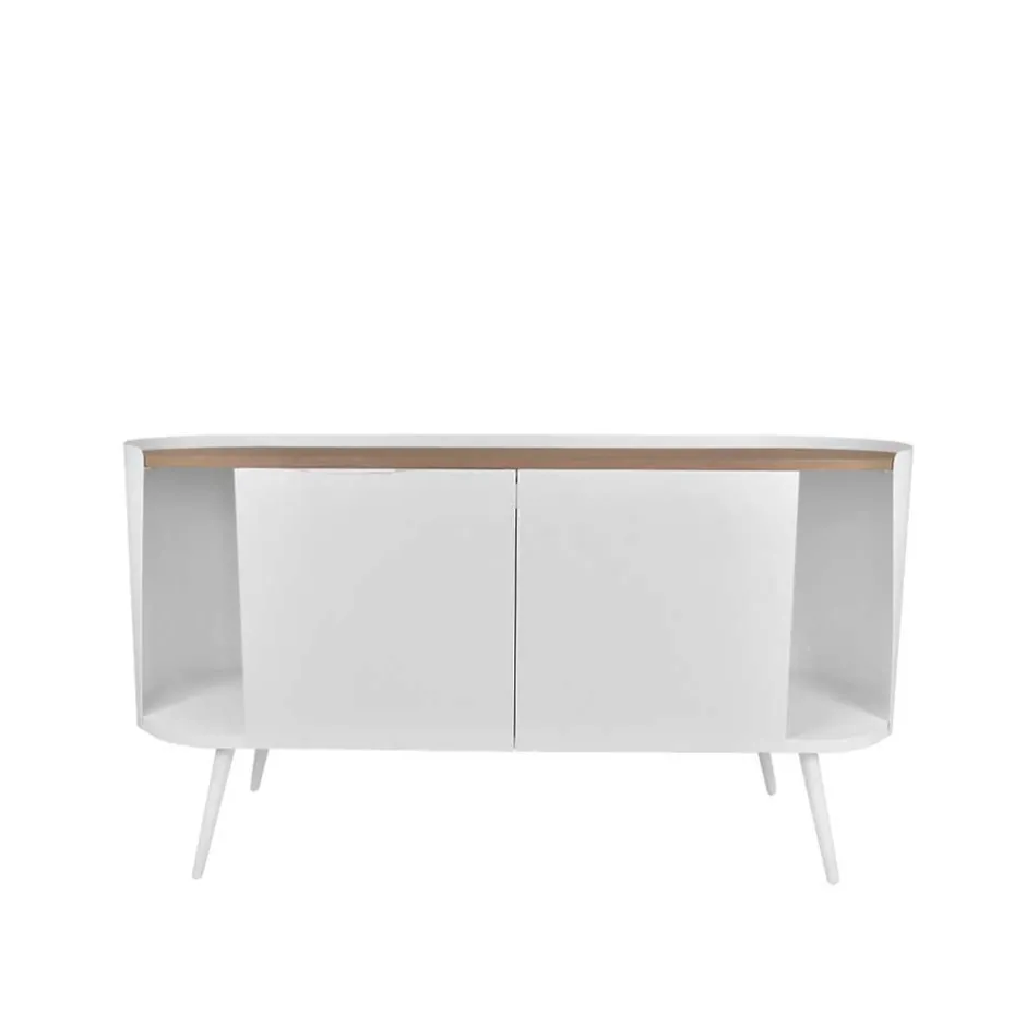 Design Stahl Sideboard in Weiß - Yunike^Wohnen Outlet