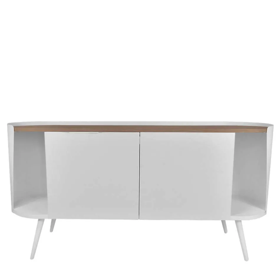 Design Stahl Sideboard in Weiß - Yunike^Wohnen Outlet