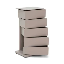 Wohnen Design Stahlkommode in Taupe - Gioja