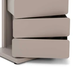 Wohnen Design Stahlkommode in Taupe - Gioja