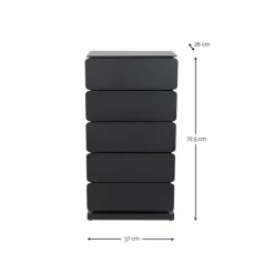 Wohnen Design Stahlkommode in Taupe - Gioja