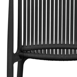 Wohnen Design Stapelstühle in Schwarz - Live (4er Set)