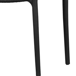 Wohnen Design Stapelstühle in Schwarz - Live (4er Set)