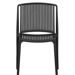 Wohnen Design Stapelstühle in Schwarz - Live (4er Set)