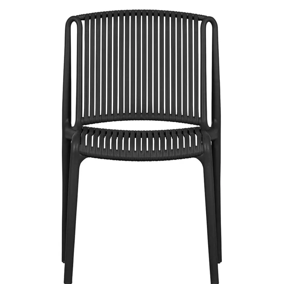 Wohnen Design Stapelstühle in Schwarz - Live (4er Set)