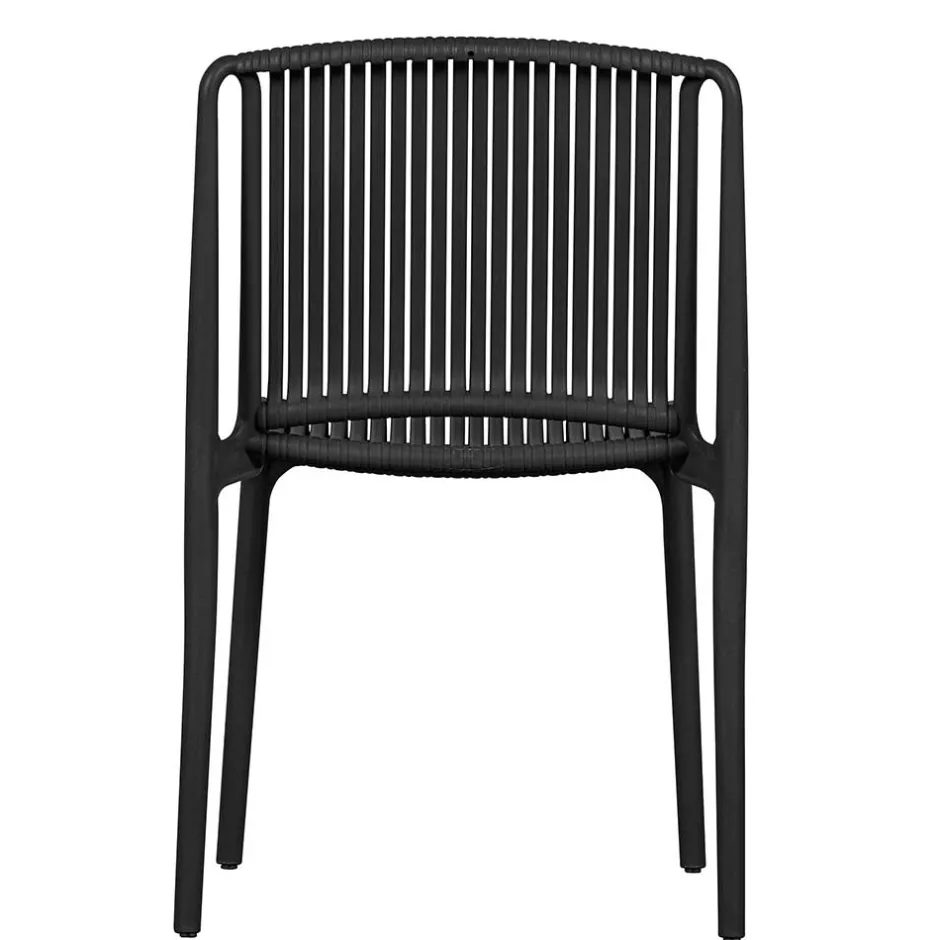 Wohnen Design Stapelstühle in Schwarz - Live (4er Set)