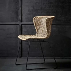 Wohnen Design Stuhl Mevrinus aus Polyrattan (2er Set)