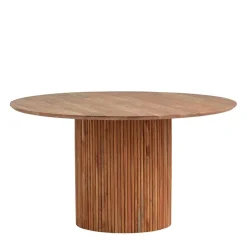 Design Säulentisch aus Akazie Massivholz - Vespania^Wohnen Outlet